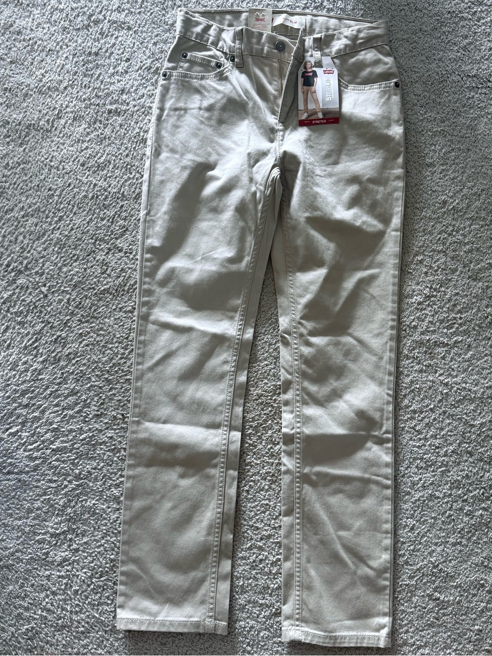 Levi's Light Gray Slim Straight Jeans 511 for boys 27x29